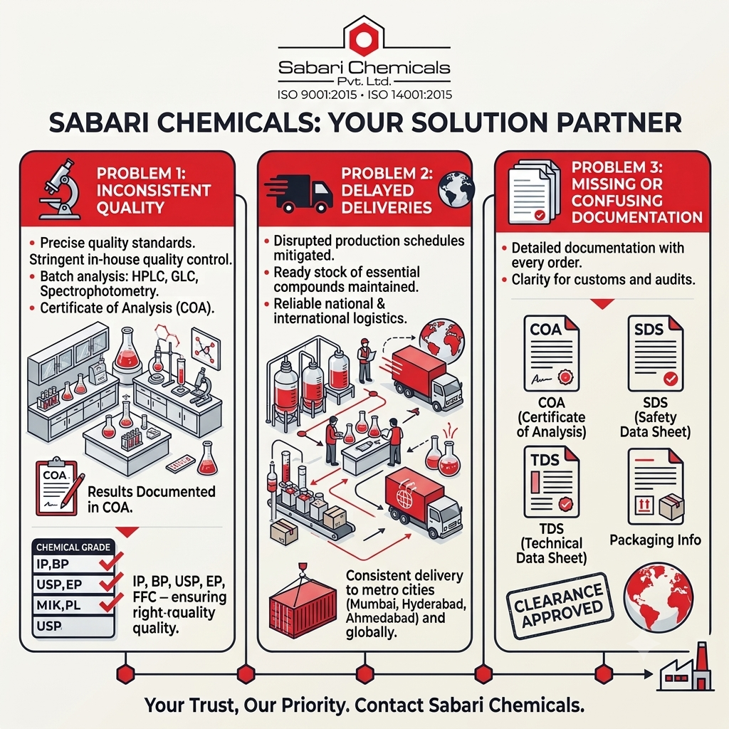 Top 3 Common Problems in Sourcing Fine Chemicals